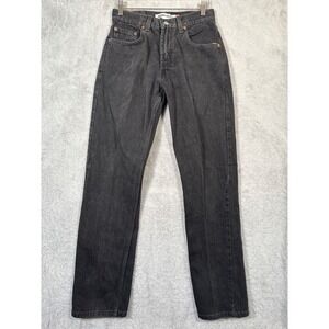 Levis 505 Regular Fit Lt Black Denim Red Tab Jeans Mens Fits 28x32 Chore Barn